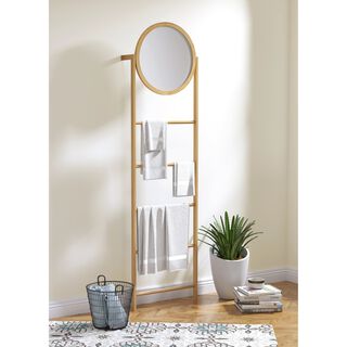 Hanging Shelf With Mirror 49*10*170Cm