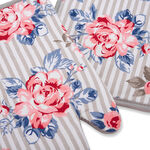 Cottage 2 Pieces Set Oven Glove + Mitten Spring Design Powder Color image number 1