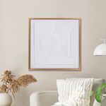 هومز لوحة فن معاصر يدوية على كانفا في إطار 60*60 سم image number 0