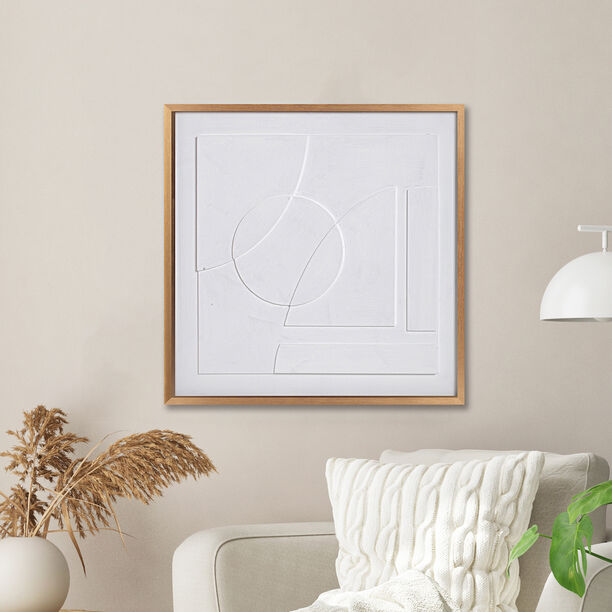 هومز لوحة فن معاصر يدوية على كانفا في إطار 60*60 سم image number 0
