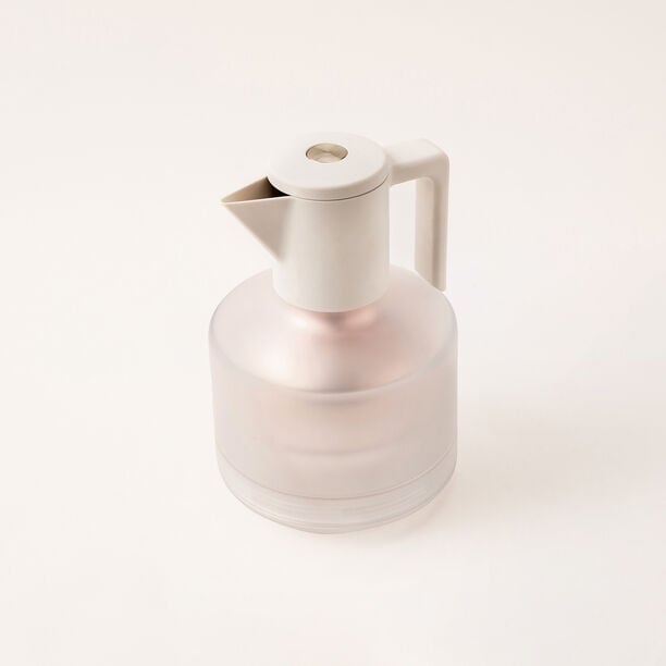 Safa'a white plastic vacuum flask 1.0L image number 1