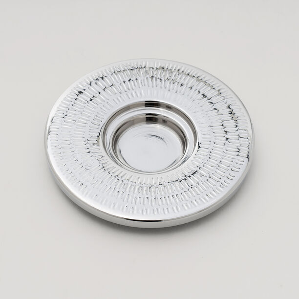 Pearl Collection Dallaty Steel Saucer, Silver, 13*13*1.5 cm image number 2