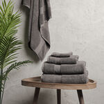 Boutique Blanche grey cotton ultra soft face towel 30*30 cm image number 5