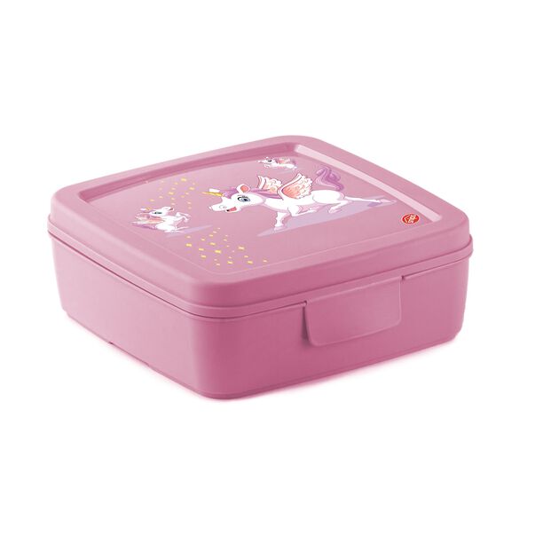 Snips sandwichbox unicorn 14.5*5.5cm, pink image number 0
