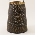 Homez Zahra Collection Lantern, Black & Gold, 22.8*22.8*30.5 Cm image number 1