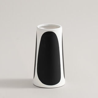 Homez black memphis ceramic vase 10.8*8.7*20.2cm