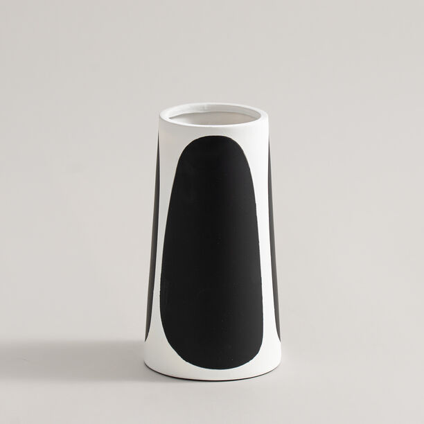 Homez black memphis ceramic vase 10.8*8.7*20.2cm image number 0