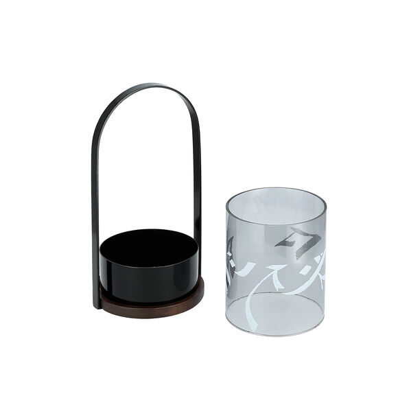 Salam Metal and Glass Candle Holder Dia16 *Ht: 30 Cm image number 2