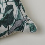 Boutique Blanche banana leaf embroidered cushion 50*50cm, green image number 1