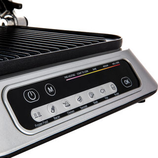 Sencor silver electric grill 2100W with 7 programs