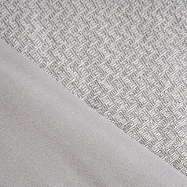 Cottage chevron 3pc comforter set super king 250*260cm microfiber grey image number 3