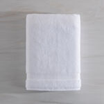 Boutique Blanche White Cotton Cloud Zero Twist Bath Sheet, 150*100 Cm image number 0
