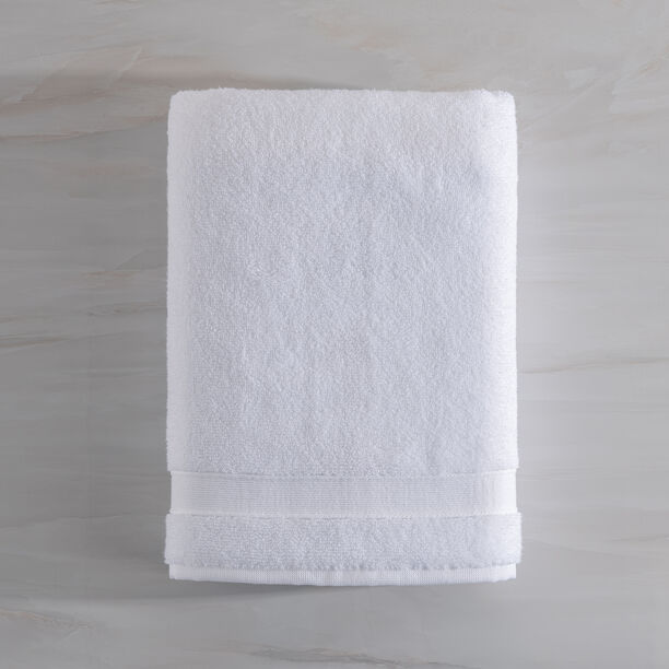 Boutique Blanche White Cotton Cloud Zero Twist Bath Sheet, 150*100 Cm image number 0