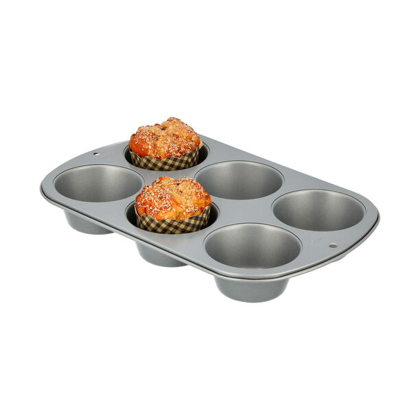 Recipe Right Jumbo Muffin Pan 6Cups image number 1