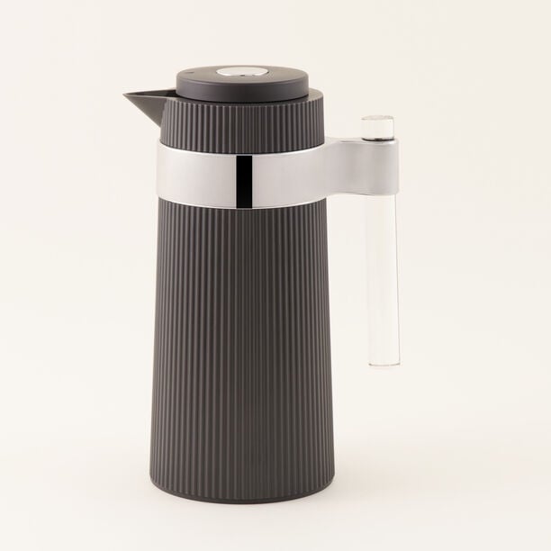 Dallaty plastic vacuum flask 1L, black image number 1
