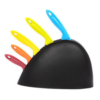 Alberto Knife Asst Color Set 5 Pieces With Block