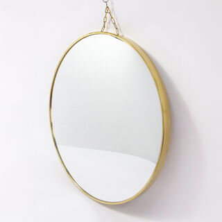 هومز مرآة إيريس معدنية، ذهبي 80*80*3.8 سم