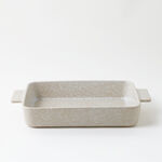  لا ميسا طبق فخار مستطيل للفرن والتقديم 38*28.5*6سم، بيج image number 1