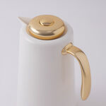 Dallaty Plastic Vacuum Flask, White 1L image number 1