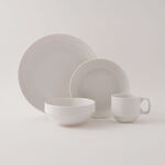 La Mesa 16Pcs Porcelain Dinner Set, White image number 0
