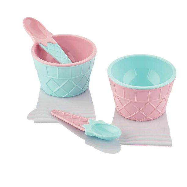 Lux 4 Pieces Plastic Ice Cream Mold image number 0