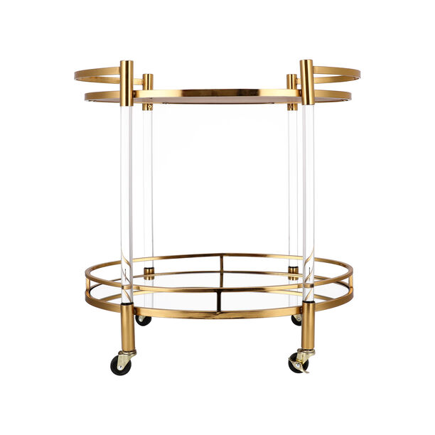 Acrylic Oval Serving Trolley image number 1