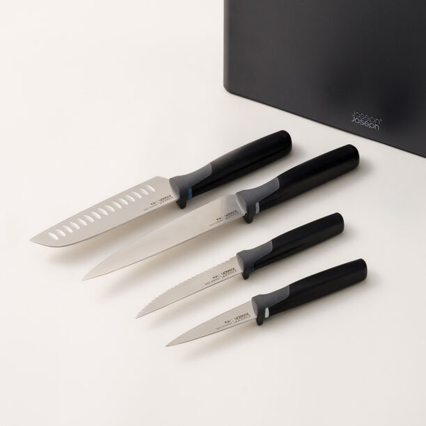 Joseph joseph folio plus chopping board with knife set 8pc graphite image number 3
