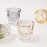La Mesa 4pcs embossed glass juice tumbler set, multicolor 8.7*8.5*8.5cm image number 0