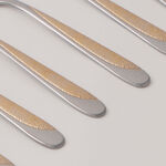 بنتولا طقم شوك حلويات ستانلس ستيل بلمعة مرآة 6 قطع 2.5 ملم image number 2