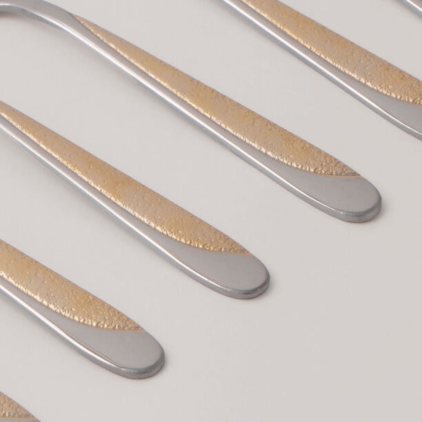 بنتولا طقم شوك حلويات ستانلس ستيل بلمعة مرآة 6 قطع 2.5 ملم image number 2