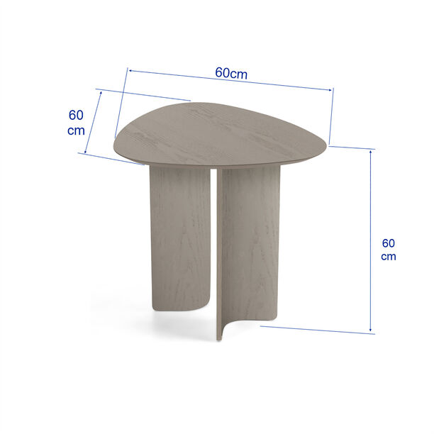 هومز موكا طاولة جانبية إم دي إف، رمادي 66*60*60 سم image number 2
