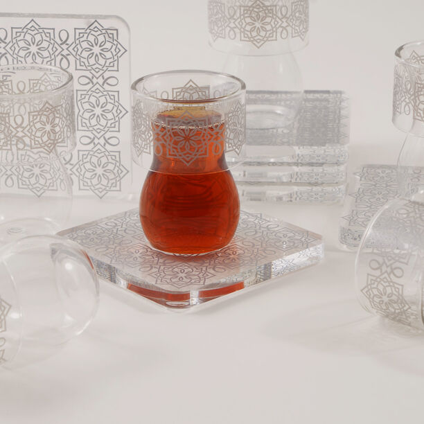 Dallaty 12pcs acrylic tea cup set image number 5