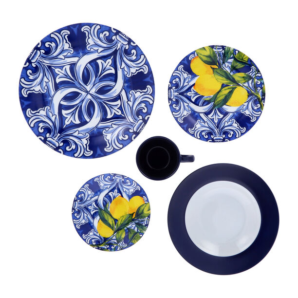 La Mesa blue porcelain 20 pcs dinner set image number 1