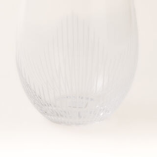 La Mesa 6 pcs striped glass 9.3*9.3*12 cm