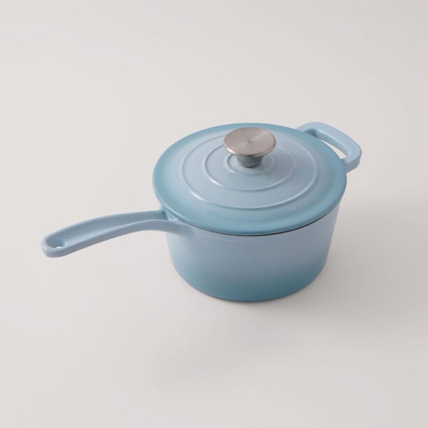 Alberto Enameled Cast Iron Saucepan 2L, Blue image number 1
