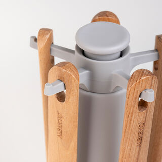 Alberto 6 pcs silicone and wood utensils set
