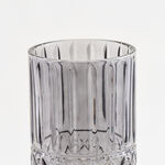 Homez light grey diamond pattern glass vase 15*15*34.3 cm image number 2