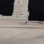 Boutique Blanche jaquard abstract cushion 50*50cm, black and white image number 2