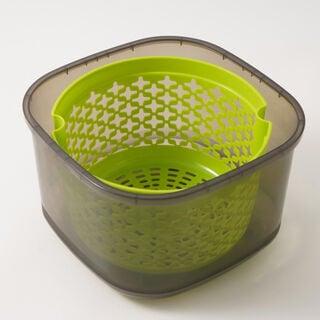 Alberto Plastic Salad Spinner, Green 4.2 Liter