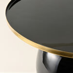 Homez Side Table Metal Black, 50*50*41Cm image number 1