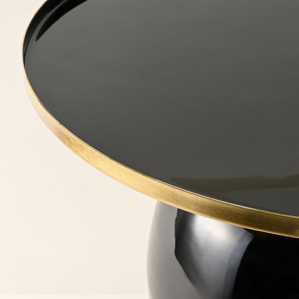 Homez Side Table Metal Black, 50*50*41Cm image number 1