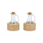 Alberto glass oil & vinegar with basket set 2pcs image number 0