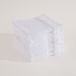Boutique Blanche 6 Piece White Cotton Face Towel Set 33*33 cm image number 5