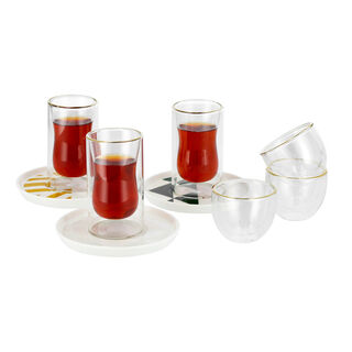 Mother Of Pearl 18Pcs Arabic Tea And Coffee Set