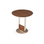 Homez lyra side table, walnut 50*50*55 cm image number 1