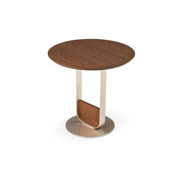 Homez lyra side table, walnut 50*50*55 cm image number 1