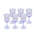 Set Of 4 Clear Juice Glass With Blue image number 0