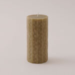 Homez Soya Wax Elegant Candle, Beige 7*15Cm image number 1