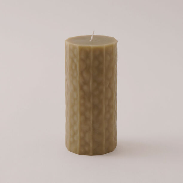Homez Soya Wax Elegant Candle, Beige 7*15Cm image number 1