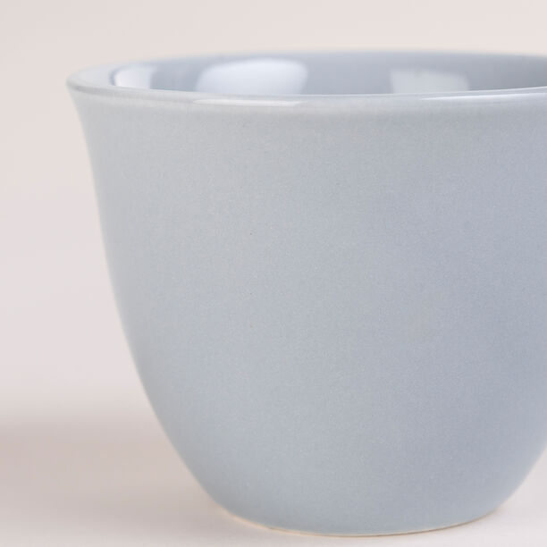 Dallaty light blue glass and porcelain Tea and coffee cups set 18 pcs image number 3